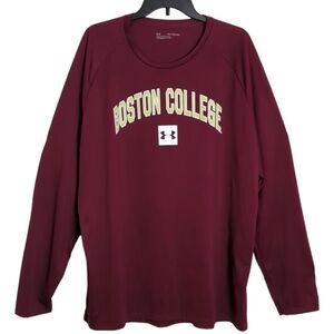 Adidas Boston College Maroon Long Sleeve Top Size 2XL